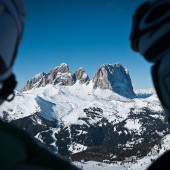 Skiing in the Dolomites
