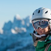 Skiing in the Dolomites
