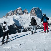 Skiing in the Dolomites Skiing in the Dolomites