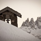 Skiing in the Dolomites