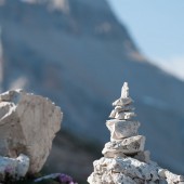 Signs in the Dolomite Mountains