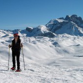 Snwoshoeing around Rifugio Biella