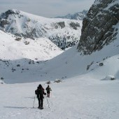 Snowshoeing in the Dolomites
