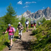 Hiking from  Cortina d'Ampezzo to Alta Badia