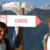hiking in the Dolomites