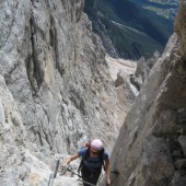 Dolomite Mountains Offers Via Ferrata Climbing