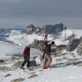 Off-piste adventure in the Dolomites