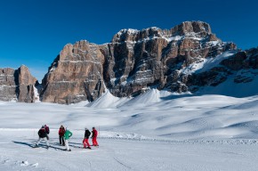 Ski down the Lagazuoi, Dolomites
