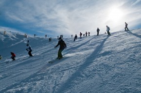 Ski slopes Dolomites 