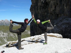 Yoga in the Dolomites