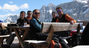 Dolomites skiing
