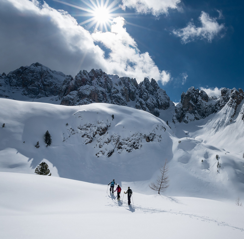 Stunning Snowshoe Experience in Alta Badia & The Fassa Valley