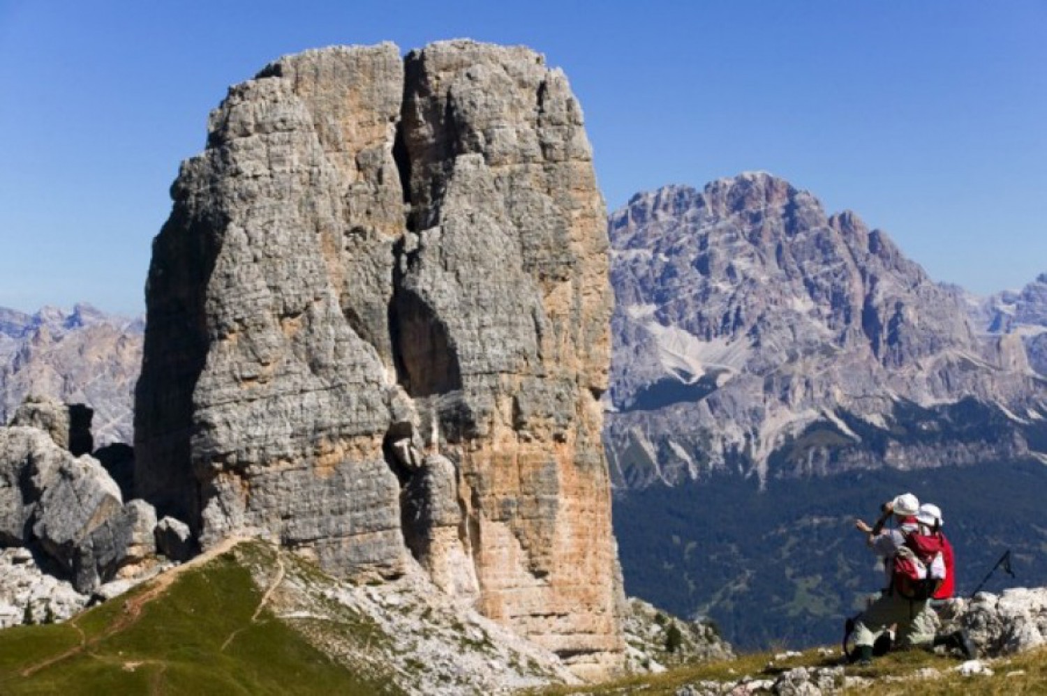 Family Rock Climbing Dolomites Climb Dolomite Mountains