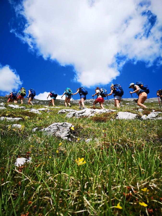 Dolomiti di Brenta Trek, trekking at high altitude